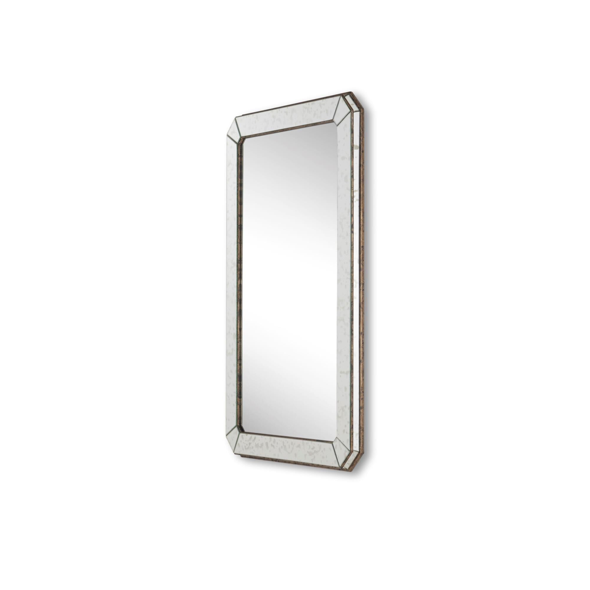 Antiqued Medium Decorative Mirror,